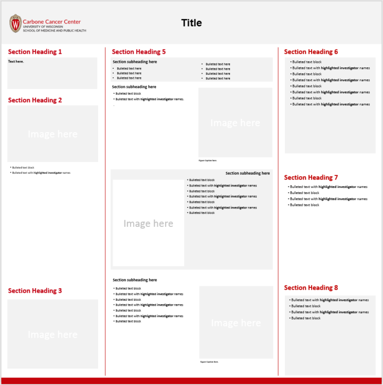 UWCCC poster template with no content