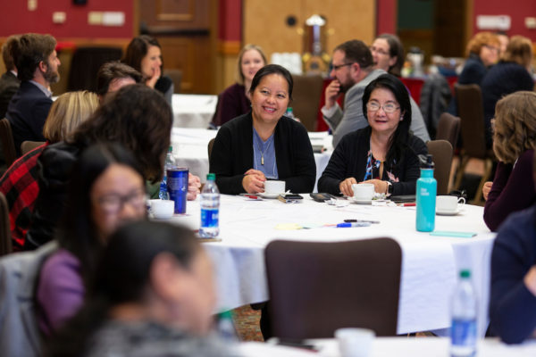 Image of two women at the 2019 WI Cancer Summit