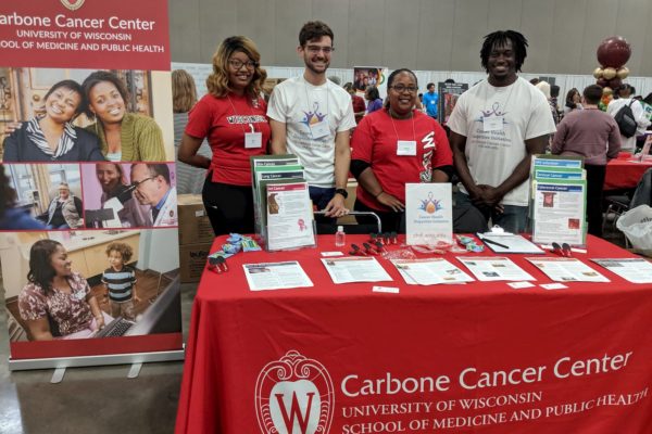 Image of four cancer center employees